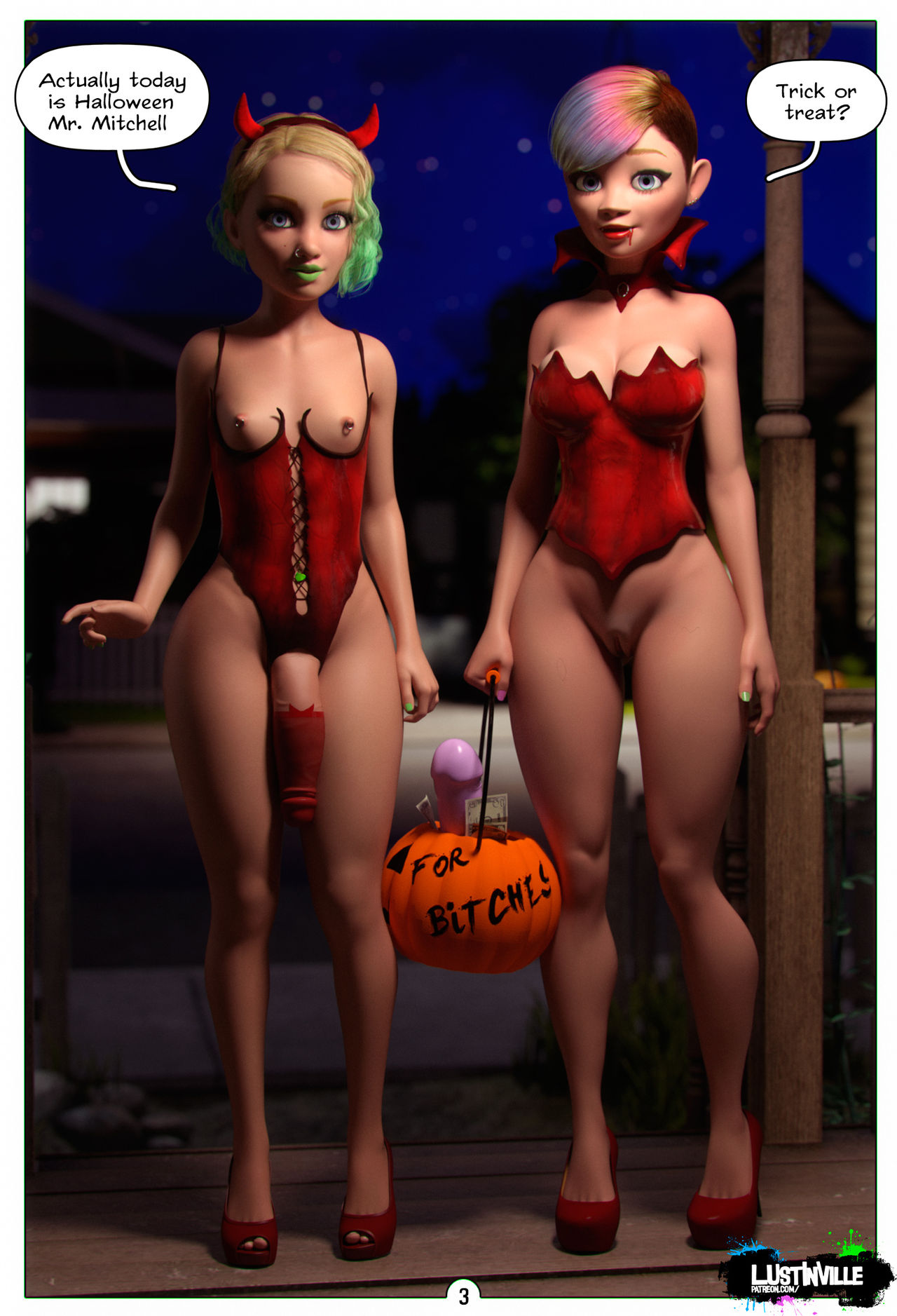 Lustinville Halloween Treats Ugaromix ⋆ Xxx Toons Porn